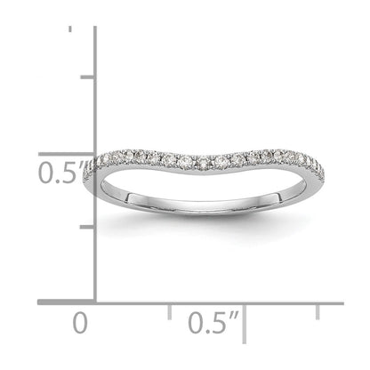 14k White Gold 1/8 carat Lab Grown Diamond VS/SI+ G+ Complete Wedding Band