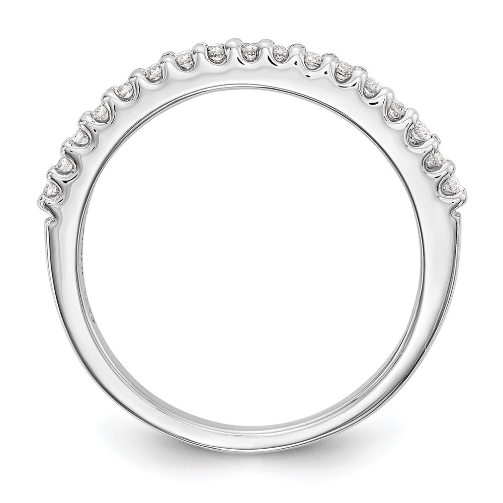14k White Gold 1/5 carat Diamond Complete Wedding Band