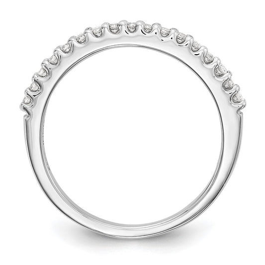14k White Gold 1/5 carat Diamond Complete Wedding Band