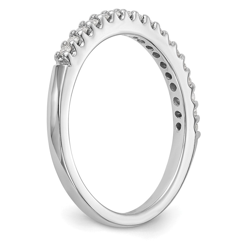 14k White Gold 1/5 carat Diamond Complete Wedding Band