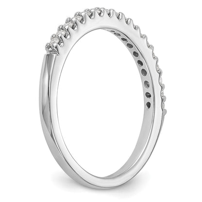 14k White Gold 1/5 carat Diamond Complete Wedding Band