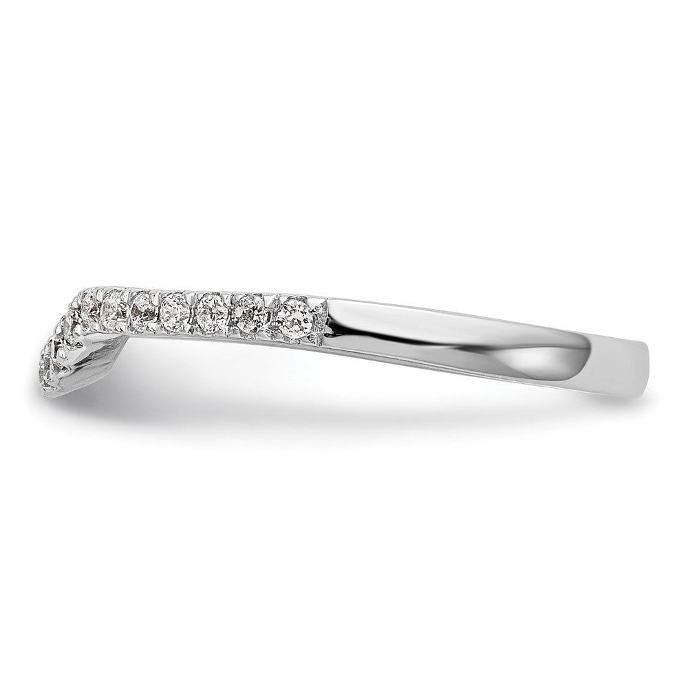 14k White Gold 1/4 carat Lab Grown Diamond VS/SI+ G+ Complete Wedding Band