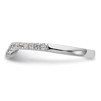 14k White Gold 1/4 carat Lab Grown Diamond VS/SI+ G+ Complete Wedding Band