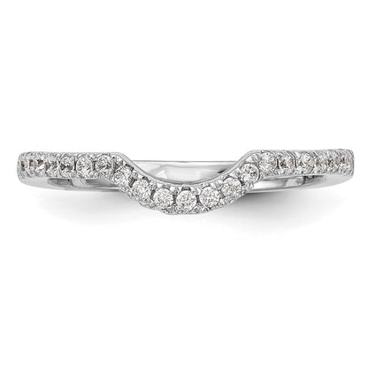 14k White Gold 1/4 carat Lab Grown Diamond VS/SI+ G+ Complete Wedding Band
