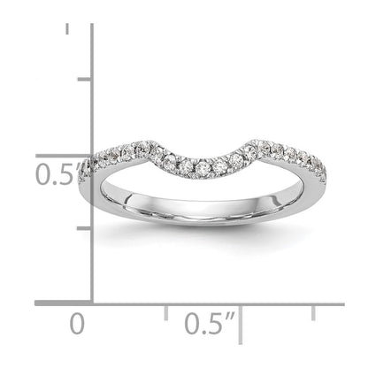 14k White Gold 1/4 carat Lab Grown Diamond VS/SI+ G+ Complete Wedding Band