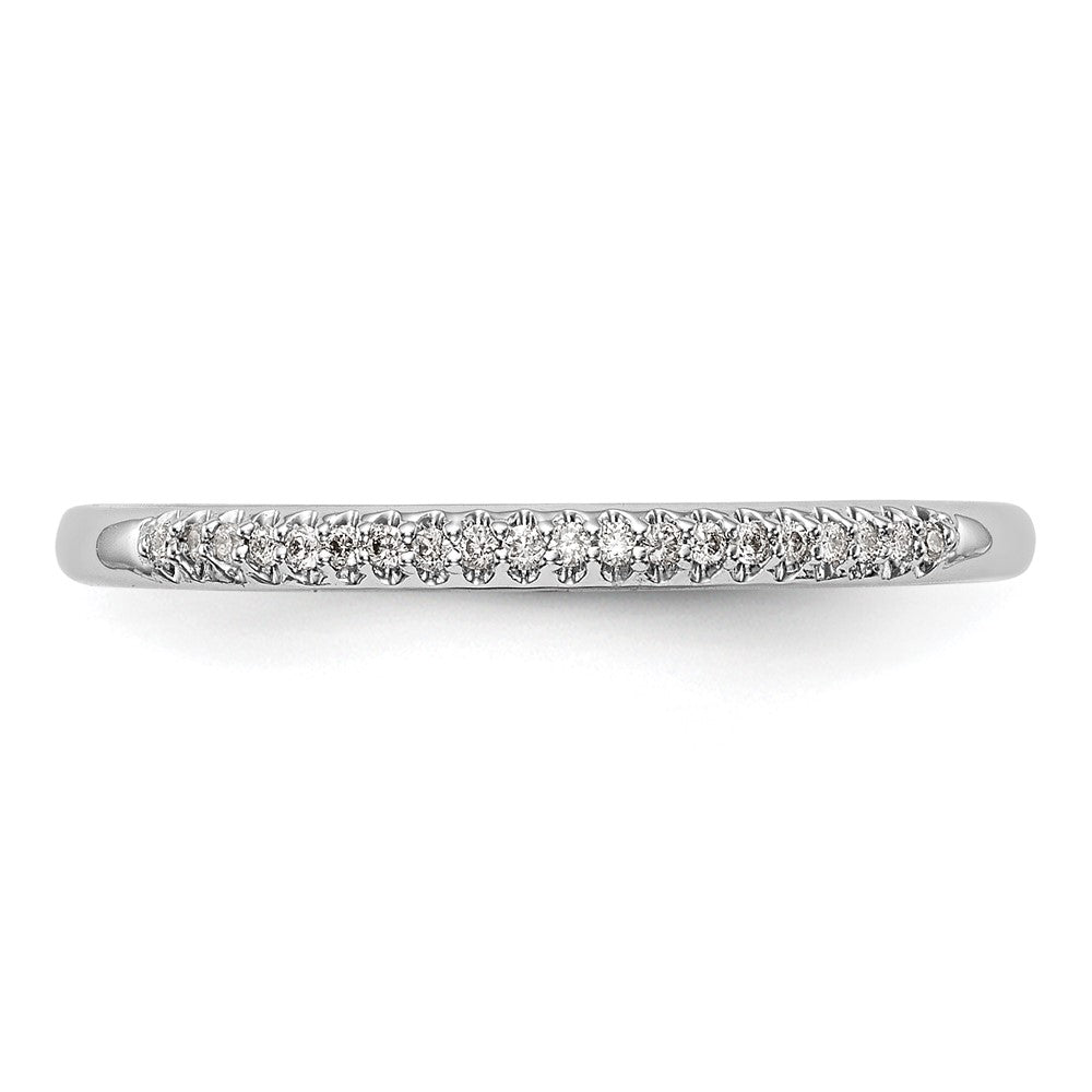14K White Gold 1/20 carat Complete Diamond Wedding Band