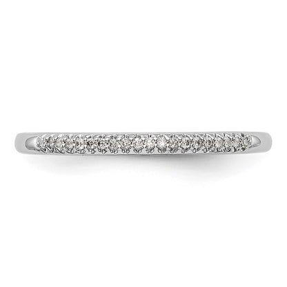 14K White Gold 1/20 carat Complete Diamond Wedding Band