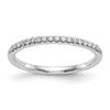 14K White Gold 1/8 carat Complete Diamond Wedding Band