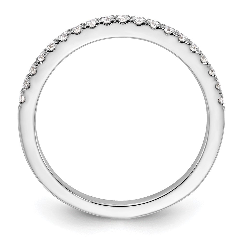 14k White Gold 1/5 carat Lab Grown Diamond VS/SI+ G+ Complete Wedding Band