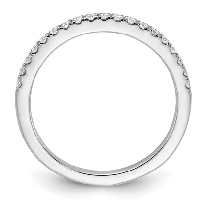 14k White Gold 1/5 carat Lab Grown Diamond VS/SI+ G+ Complete Wedding Band