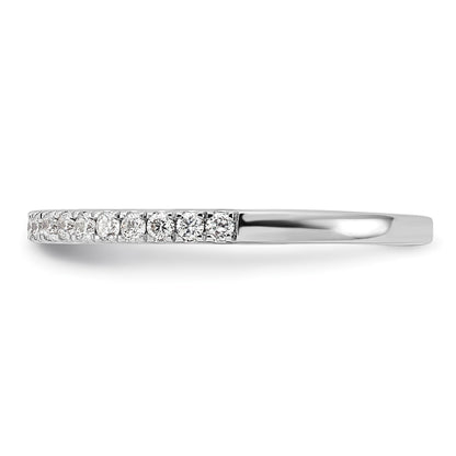 14k White Gold 1/5 carat Lab Grown Diamond VS/SI+ G+ Complete Wedding Band