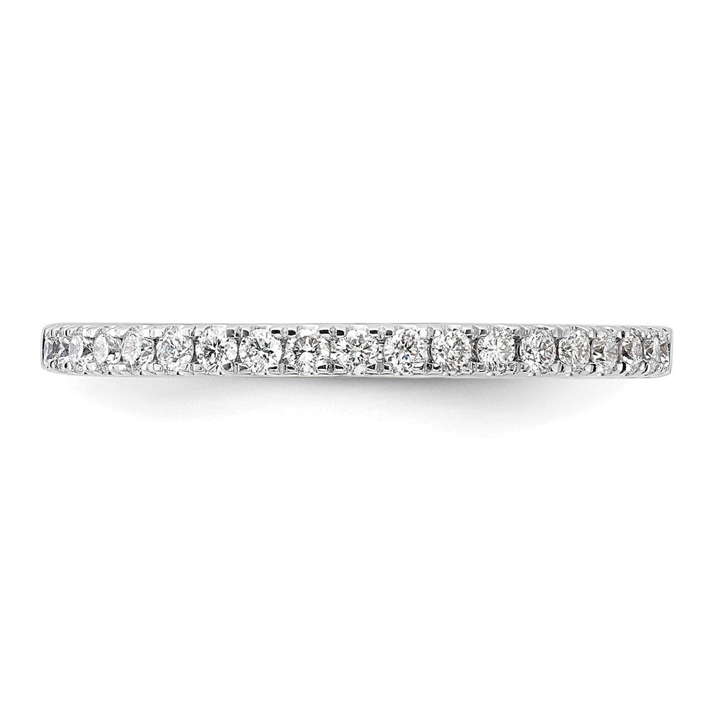 14K White Gold 1/4 carat Complete Diamond Wedding Band