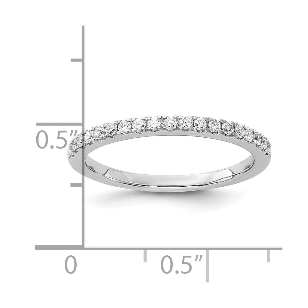14k White Gold 1/5 carat Lab Grown Diamond VS/SI+ G+ Complete Wedding Band