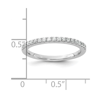 14k White Gold 1/5 carat Lab Grown Diamond VS/SI+ G+ Complete Wedding Band