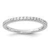 14K White Gold 1/4 carat Complete Diamond Wedding Band