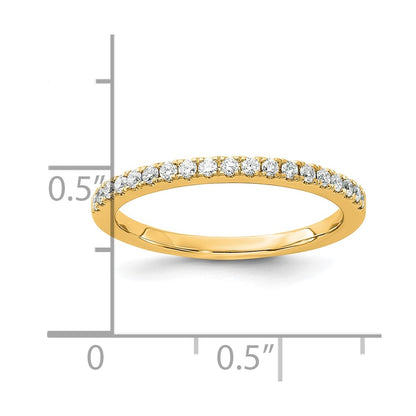 14K Diamond Wedding Band