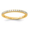 14K Diamond Wedding Band