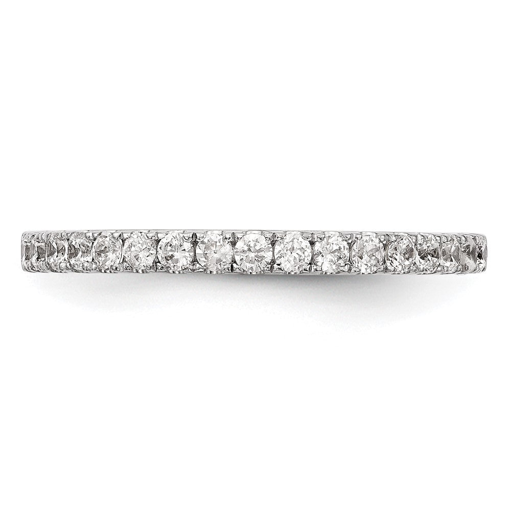 14K White Gold 1/3 carat Complete Diamond Wedding Band