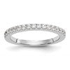 14K White Gold 1/3 carat Complete Diamond Wedding Band