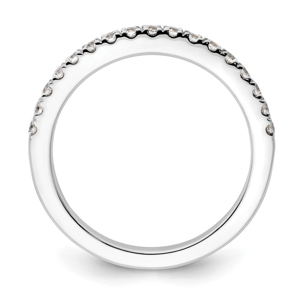 14K White Gold 3/8 carat Complete Diamond Wedding Band