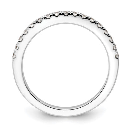 14K White Gold 3/8 carat Complete Diamond Wedding Band