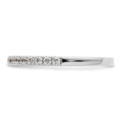 14K White Gold 3/8 carat Complete Diamond Wedding Band