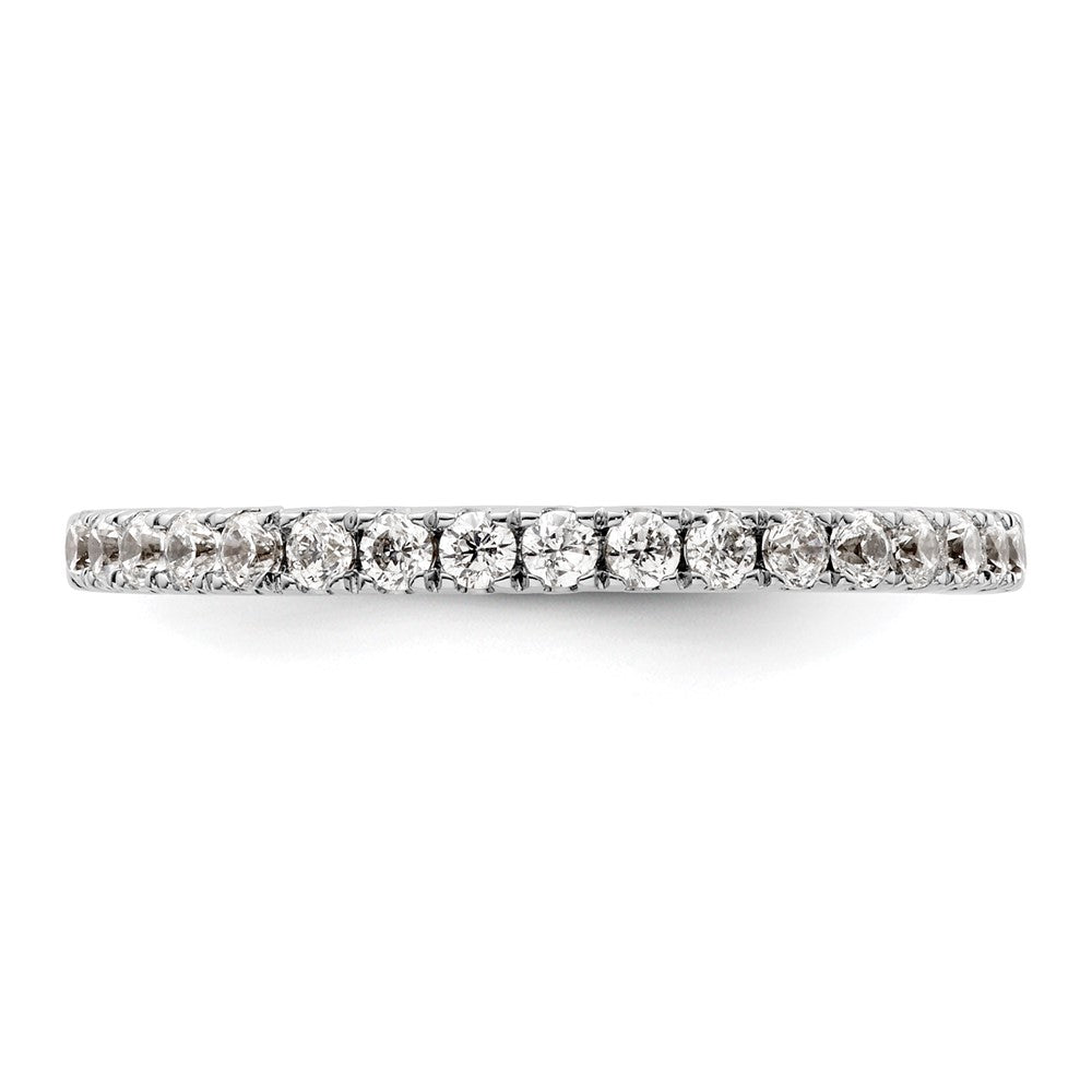 14K White Gold 3/8 carat Complete Diamond Wedding Band