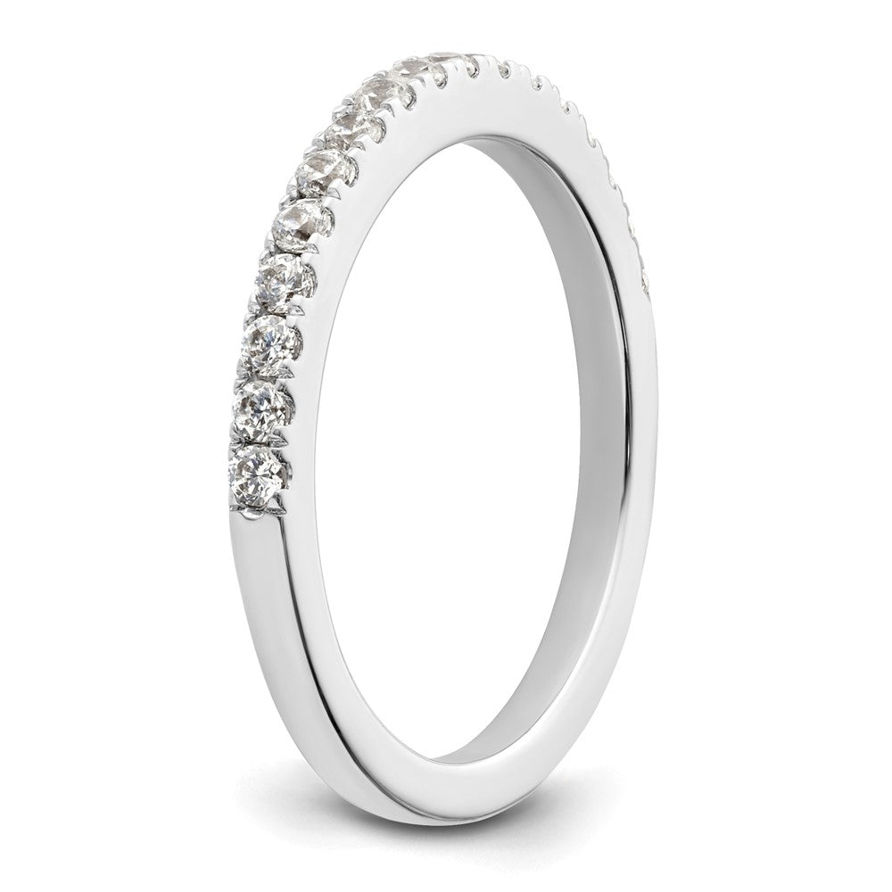 14K White Gold 3/8 carat Complete Diamond Wedding Band