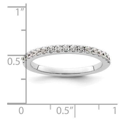 14K White Gold 3/8 carat Complete Diamond Wedding Band