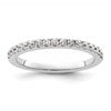 14K White Gold 3/8 carat Complete Diamond Wedding Band