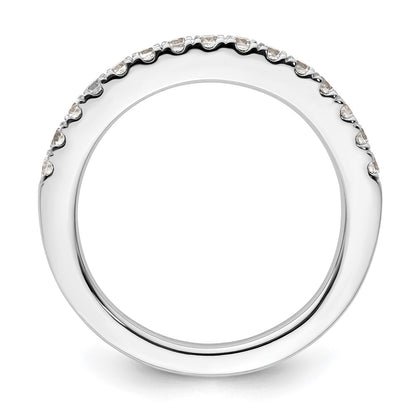 14K White Gold 1/2 carat Complete Diamond Wedding Band