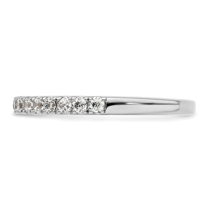 14K White Gold 1/2 carat Complete Diamond Wedding Band