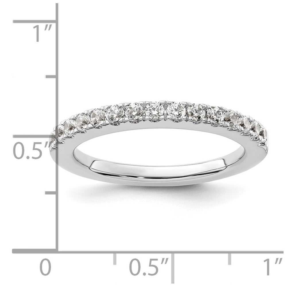 14K White Gold 1/2 carat Complete Diamond Wedding Band