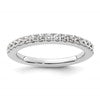 14K White Gold 1/2 carat Complete Diamond Wedding Band