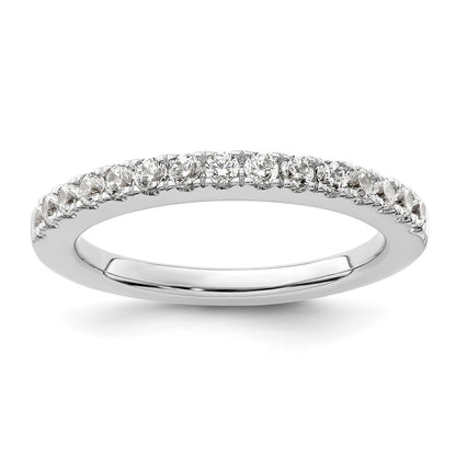 14k White Gold 1/2 carat Lab Grown Diamond VS/SI+ G+ Complete Wedding Band