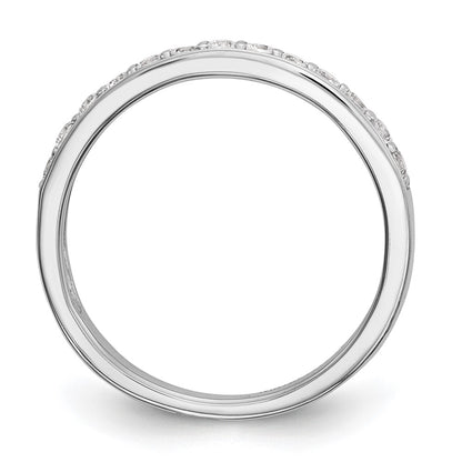 14K White Gold 1/3 carat Diamond Complete Wedding Band