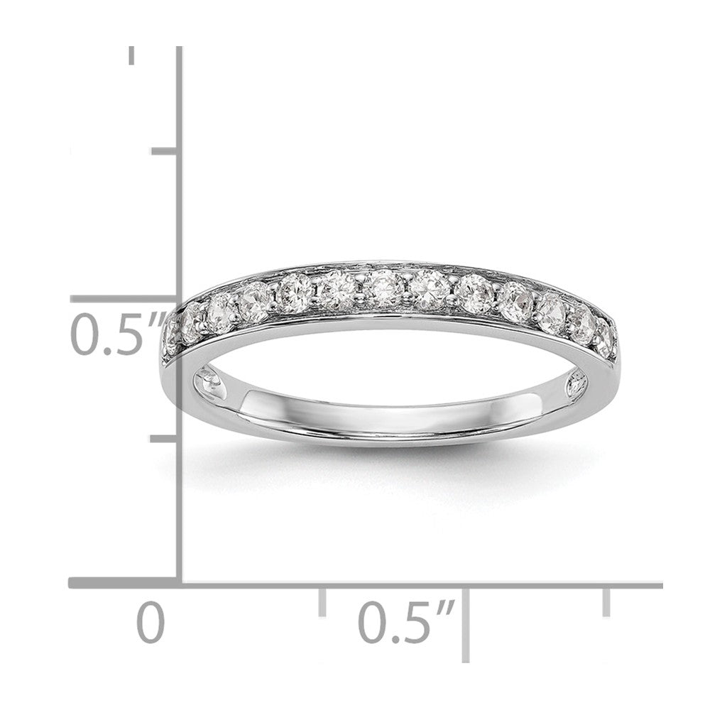 14K White Gold 1/3 carat Diamond Complete Wedding Band