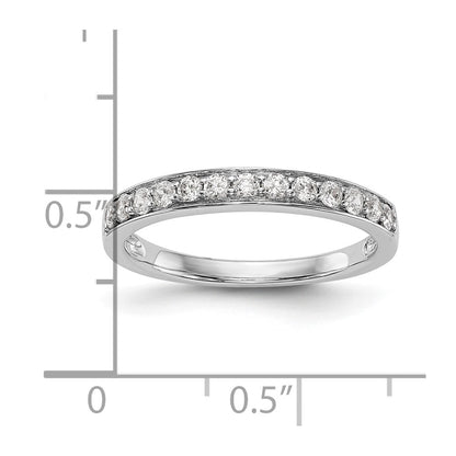 14K White Gold 1/3 carat Diamond Complete Wedding Band