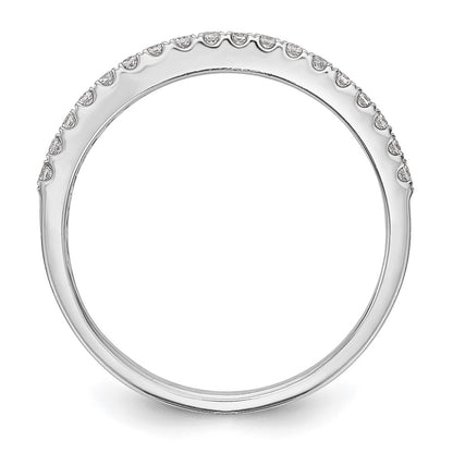 14K White Gold 1/5 carat Diamond Complete Wedding Band