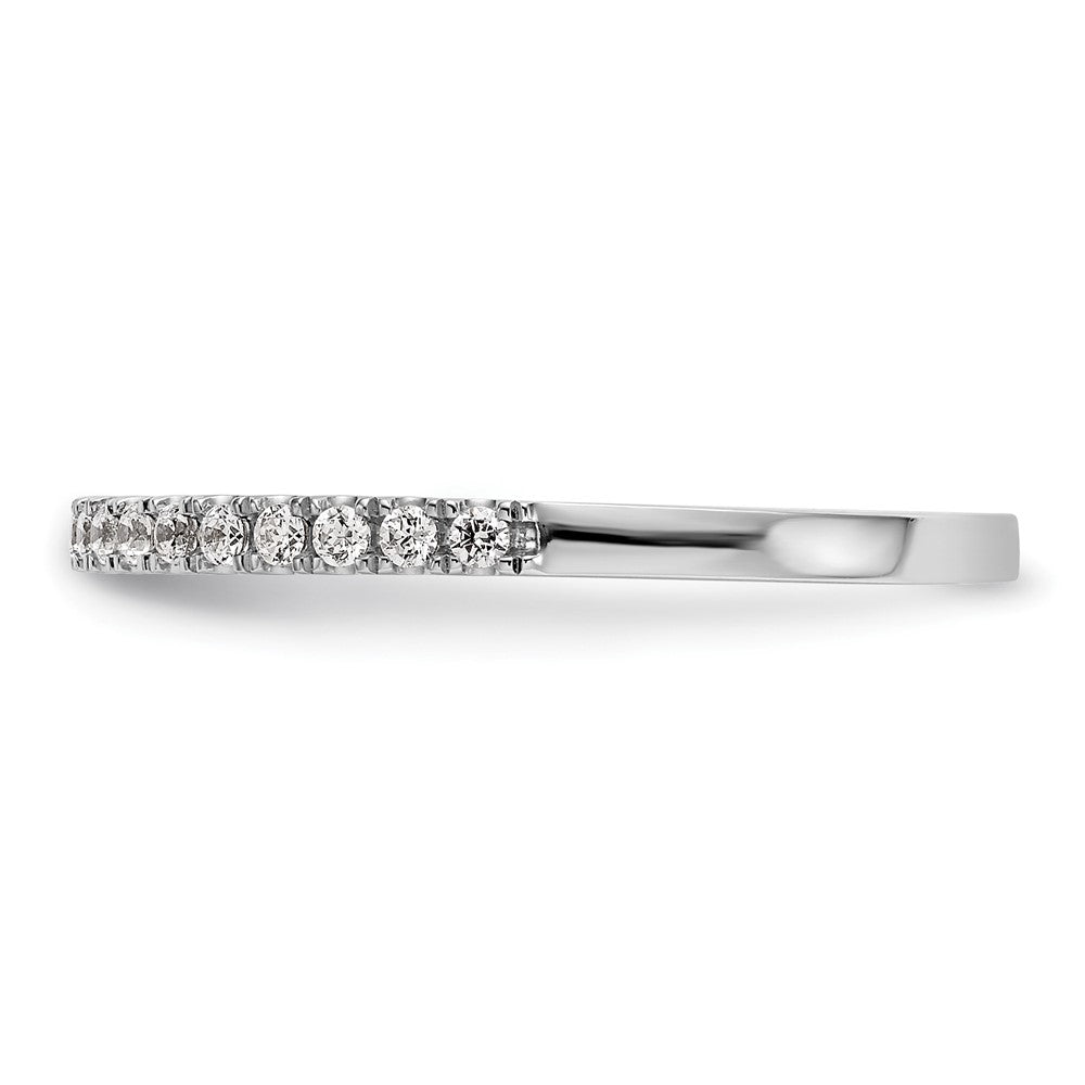 14K White Gold 1/5 carat Diamond Complete Wedding Band