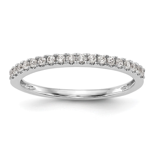 14k White Gold 1/5 carat Lab Grown Diamond VS/SI+ G+ Complete Wedding Band