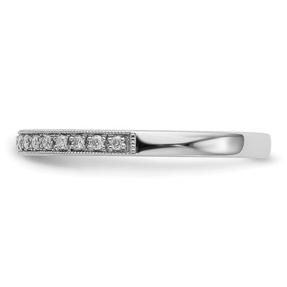 14k White Gold 1/4 carat Diamond Set of 2 Complete Wedding Bands