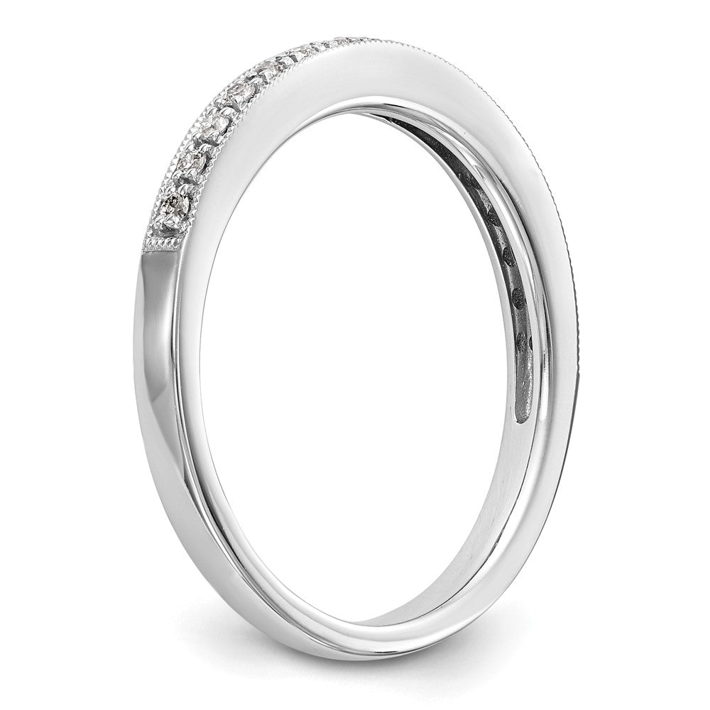 14k White Gold 1/4 carat Diamond Set of 2 Complete Wedding Bands