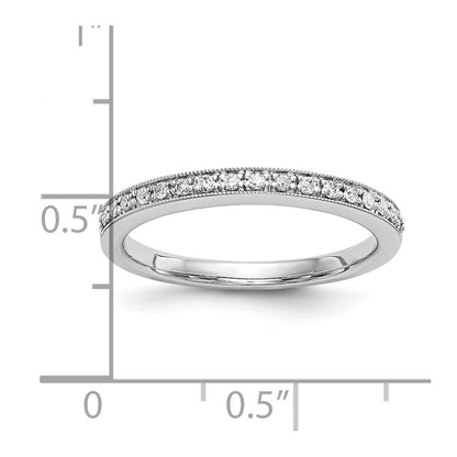 14k White Gold 1/4 carat Diamond Set of 2 Complete Wedding Bands