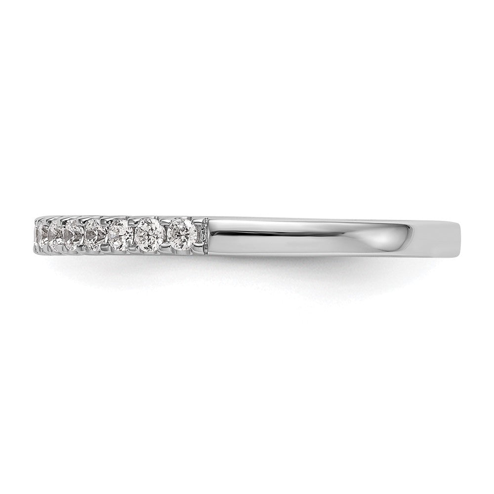 14K White Gold 1/4 carat Diamond Complete Wedding Band