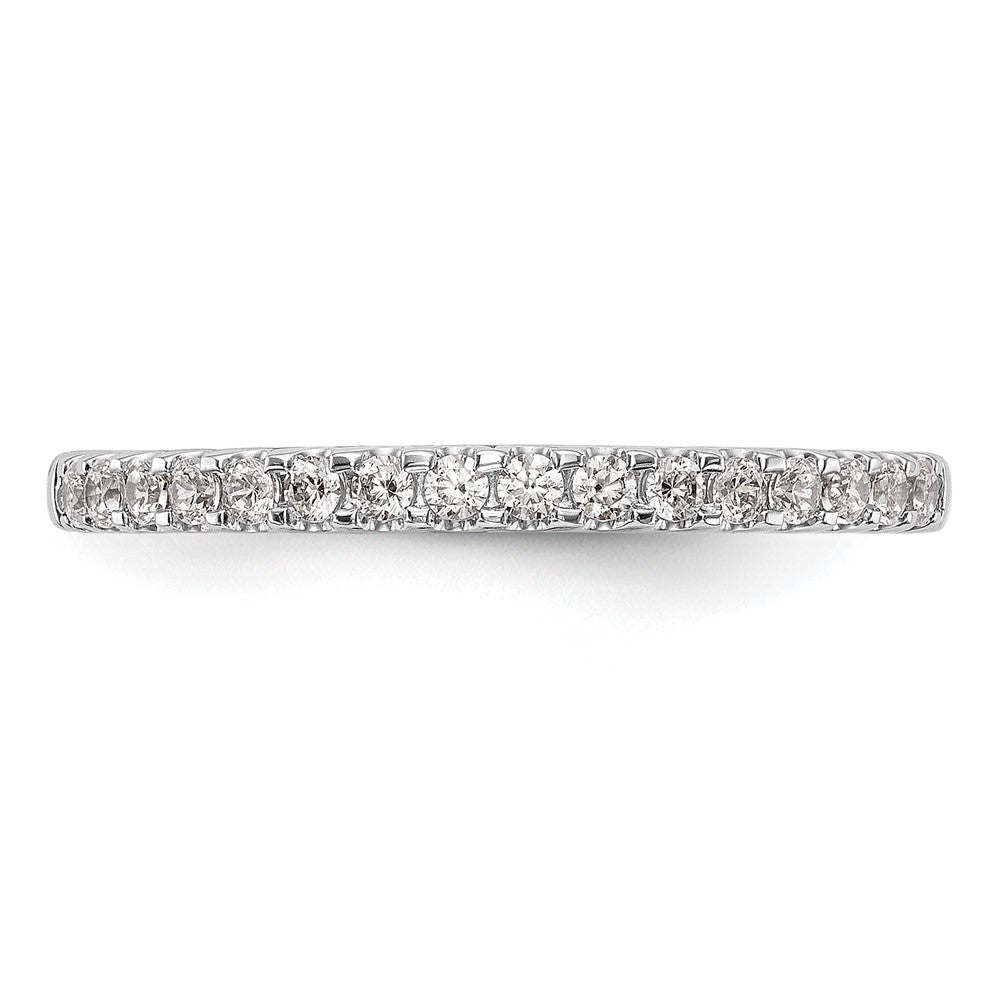 14K White Gold 1/4 carat Diamond Complete Wedding Band