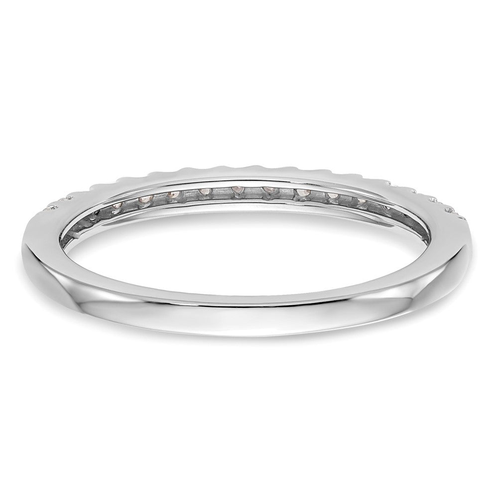 14K White Gold 1/4 carat Diamond Complete Wedding Band