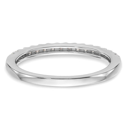 14K White Gold 1/4 carat Diamond Complete Wedding Band
