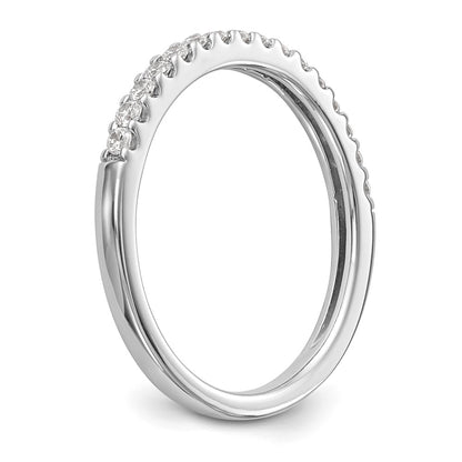 14K White Gold 1/4 carat Diamond Complete Wedding Band