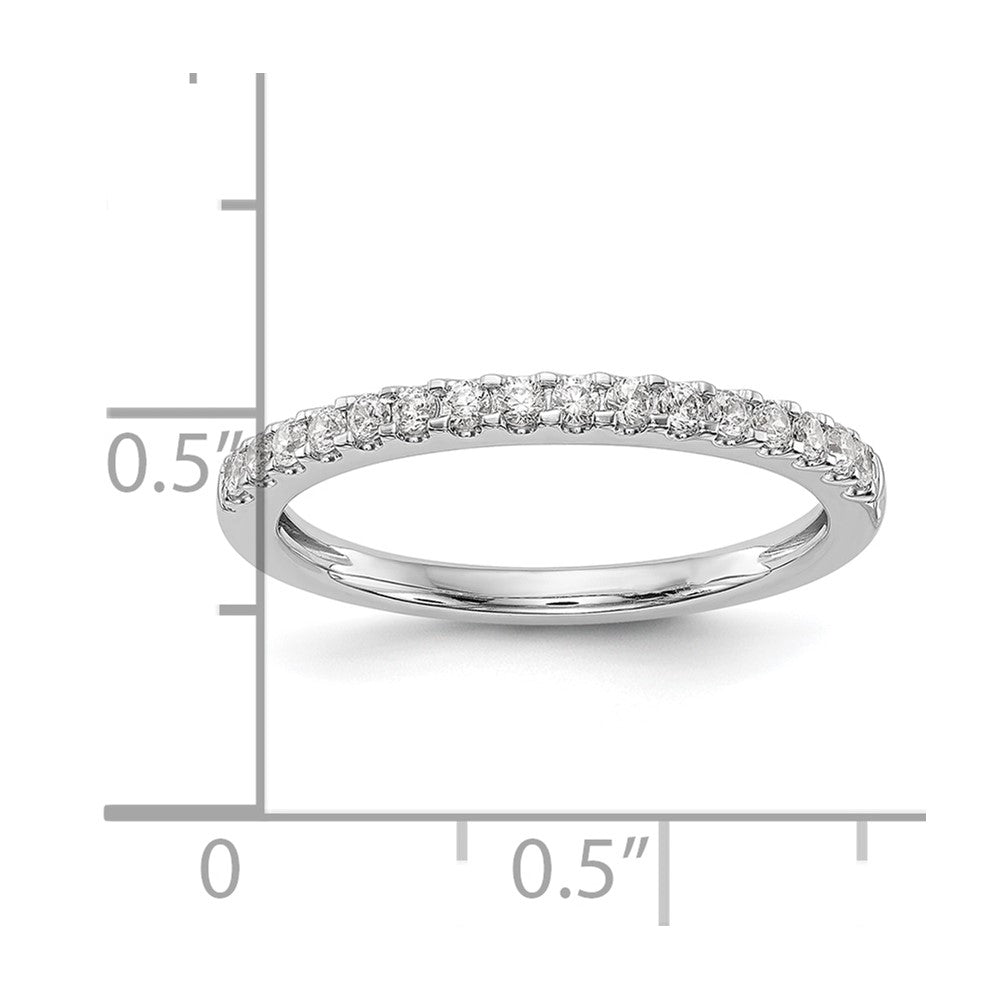14K White Gold 1/4 carat Diamond Complete Wedding Band
